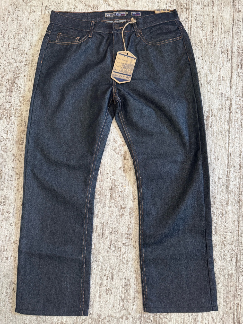 Classic Men's Straight Jeans in Dark Indigo by Wrangler